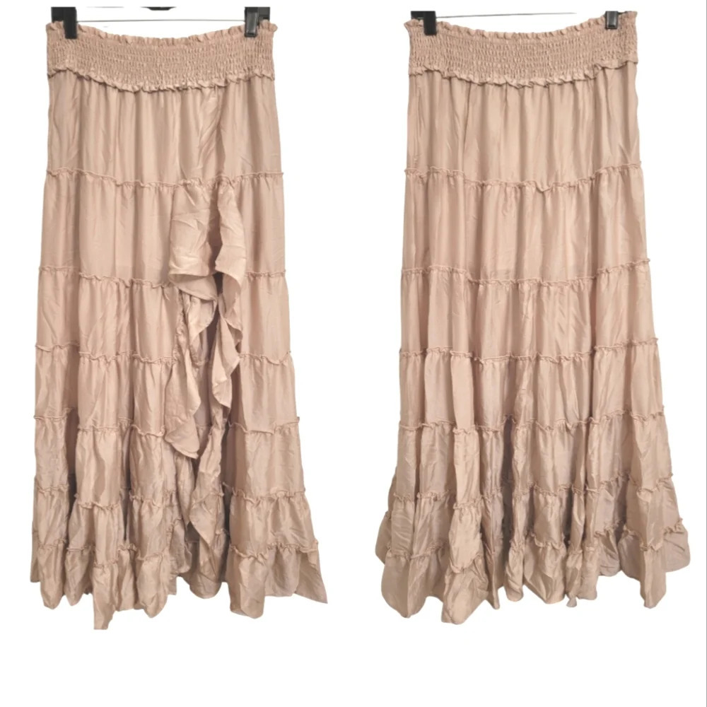 NEW Entro Cream Maxi Skirt, M